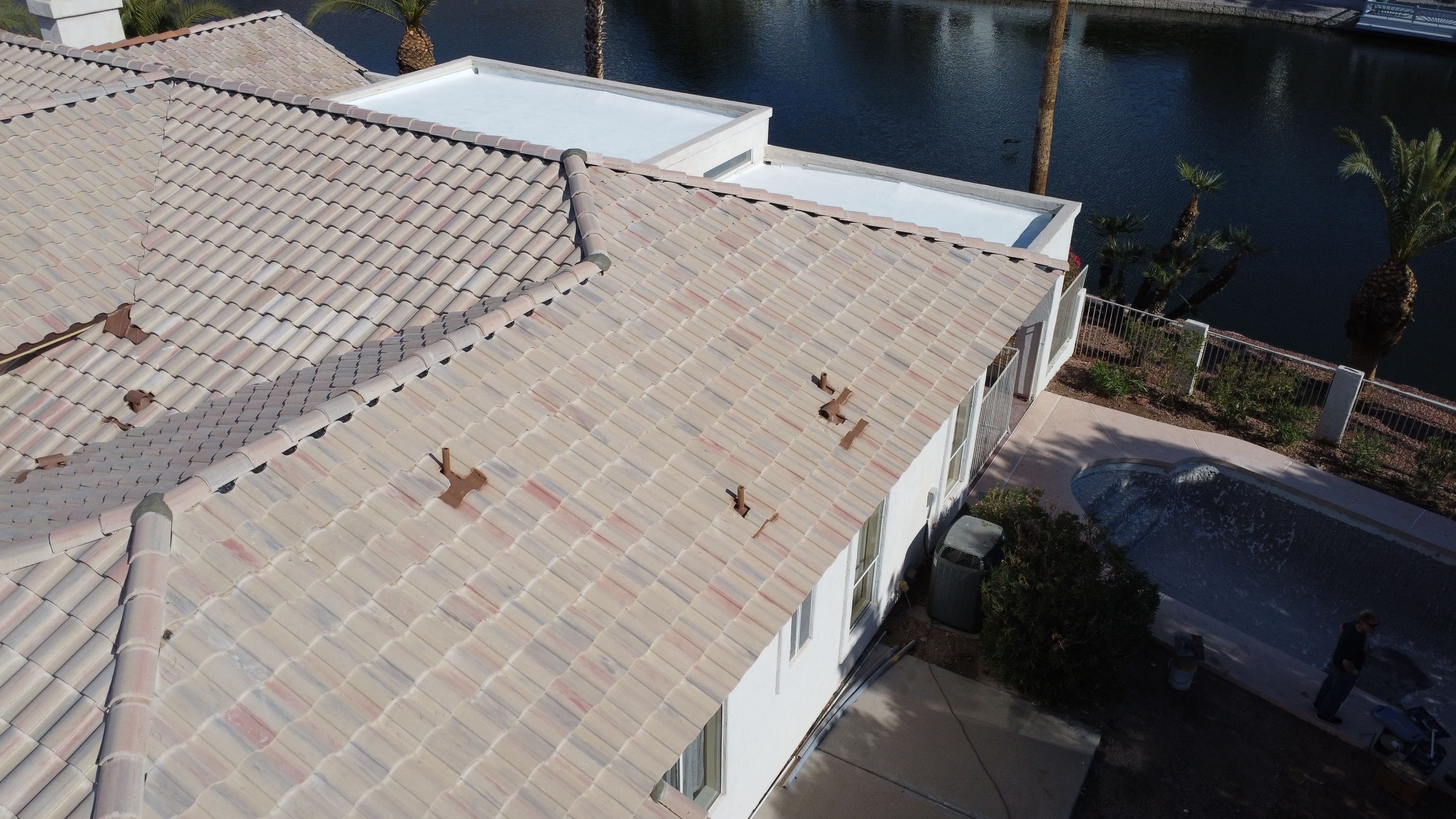 Front View Flate Roofing Image